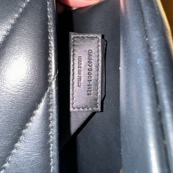 YSL toy Lou Lou quilted in black with gold hardware. - Picture 5 of 15